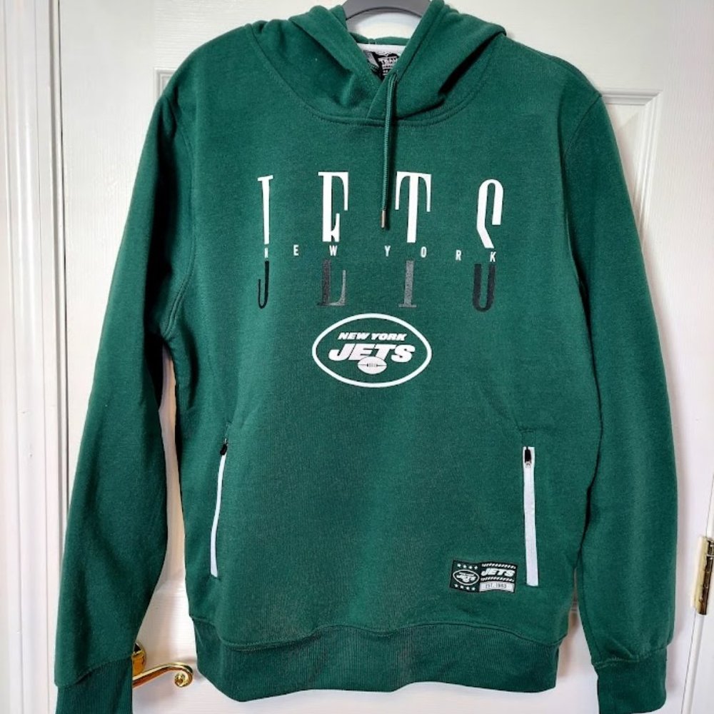 New York‎ Jets Pullover Hoodie Men's Medium NFL Team Apparel New Green